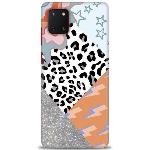 Samsung Galaxy A81 / Note 10 Lite Kılıf HD Baskılı Kılıf - Leopar ve Şimşekler + Tam Ekran Koruyucu