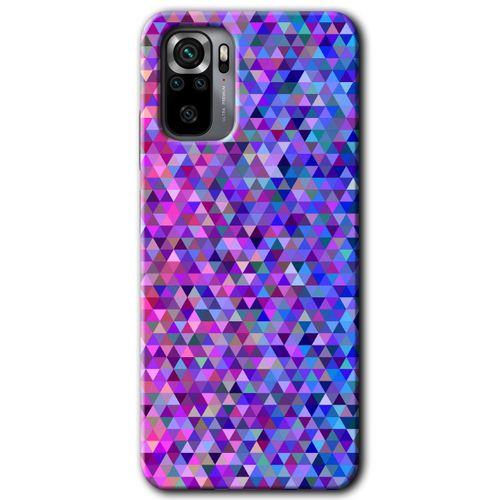 Redmi Note 10s Kılıf HD Desen Baskılı Arka Kapak - Pixel Mozaik + Kırılmaz Cam