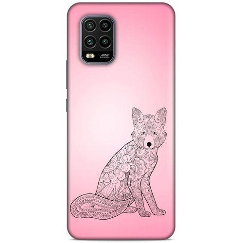 Lopard Xiaomi Mi 10 Lite Uyumlu Kılıf Tattoo's (42) Rugged Armor Kılıf Pembe Dövme
