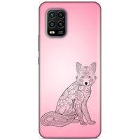 Lopard Xiaomi Mi 10 Lite Uyumlu Kılıf Tattoo's (42) Rugged Armor Kılıf Pembe Dövme