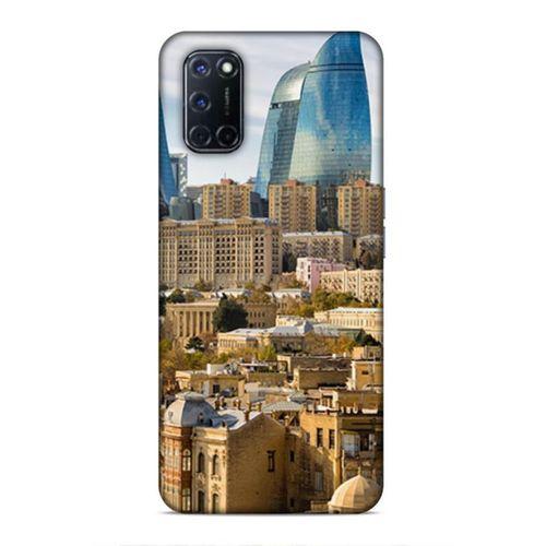 Oppo A92 Uyumlu Kılıf Azarbaijan (31) TPU Kılıf Bakü Kuleler