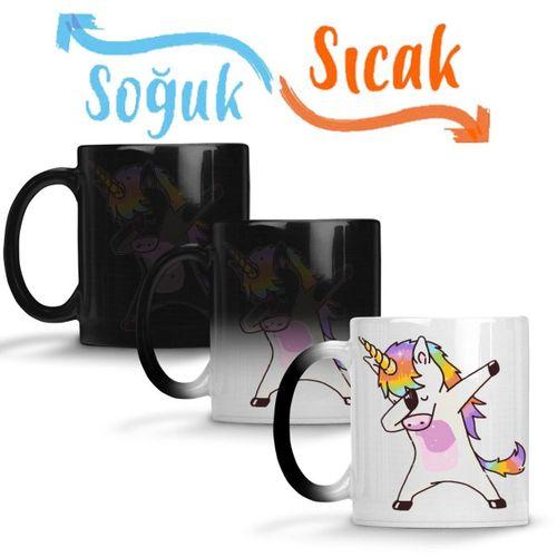 Unicorn Sihirli Kupa Bardak Porselen