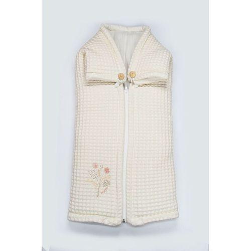 Bistyle Bistyle Fermuarlı Natural Life Pike Battaniye Girl 70113 Ekru