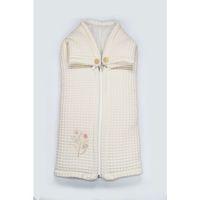 Bistyle Bistyle Fermuarlı Natural Life Pike Battaniye Girl 70113 Ekru