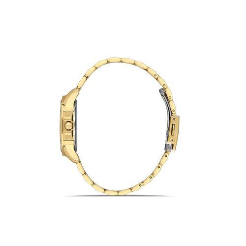 Ferro FL21540AWT-B6 Quartz Altın Rengi Yeşil Kadran 32 mm Kadın Kol Saati