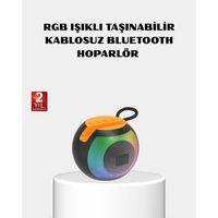 Rgb Işıklı Bluetooth Hoparlör – 360° Stereo Ses Ve 8 Saat Çalma Süresi