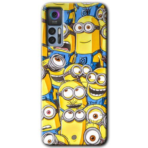 TCL 30 Plus Kılıf HD Desen Baskılı Arka Kapak - Minion Ordusu