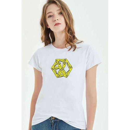 The Power Of Music Baskılı Beyaz Kadın Tshirt