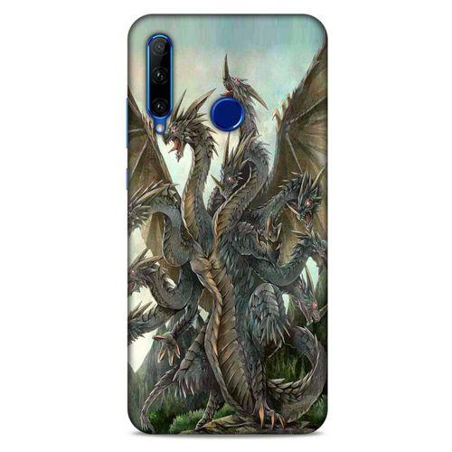 Huawei Y6P Kılıf Dragons (35) Fit Design Kılıf 9 Başlı Ejderha