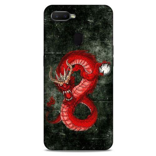 Oppo Ax7 Kılıf Dragons (23) Ultra Koruma Kılıfı Tatoo Kırmızı Ejderha