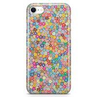 Apple iPhone SE 2020 Kılıf Minik Çiçekler Arka Kapak Koruma Desenli Full Koruyucu