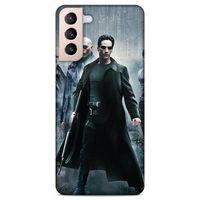 Lopard Samsung Galaxy S21 Uyumlu Kılıf IMDB Film (15) Antişok Kılıf Matrix