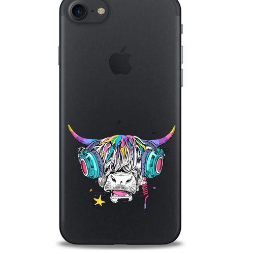 Zoologix (8) Apple Iphone 7 Şeffaf Kılıf Silikon Desenli