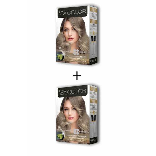 2X2 Tüp Krem Saç Boyası Seti Elmas Sarısı No:9.1