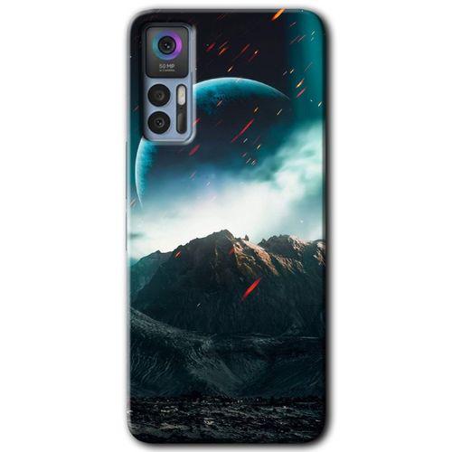 TCL 30 Kılıf HD Desen Baskılı Arka Kapak - Uzay Gökyüzü