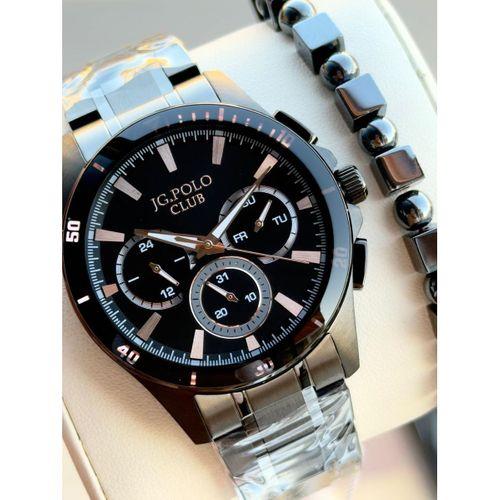JG.Polo Club İtalyan Tasarım Bileklik Hediyeli Çelik Kordon 2 Yıl Garantili Erkek Kol Saati 04414.4