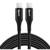 QPORT Q-TYPE-C3 3M TYPE-C 100W SUPER HIZLI PD SARJ VE DATA KABLOSU