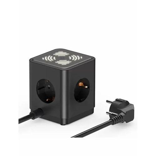 Akım Korumalı 3’lü Priz Gece Lambalı 25w 2xusb 2xtype-c Çıkış Yüksek Gerilim Koruma Priz Çoğaltıcı