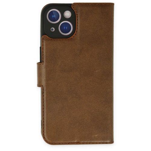 XD iPhone 14 Plus Kılıf Trend S Plus Kapaklı Kılıf - Taba