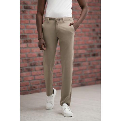 Regular Fit Likralı Penye Kumaş Beli İplikli Ve Lastikli Jogger Pantolon