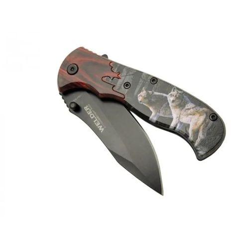 Kurtlu Çakı 20 Cm Yarı Otomatik , Kemerlikli