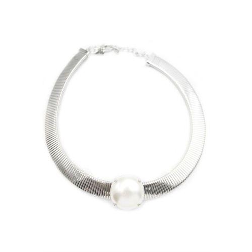 İncili Tasma Kolye - Gümüş