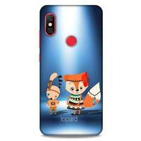 Xiaomi Mi A2 Lite Kılıf FunnyMaX (1) Kılıfı Mavi Beyaz