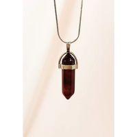 Granit Doğal Taşı Zincirli El Yapımı Tasarımlı Kolye Uç: 3,5 cm Zincir: 20 cm Kutulu