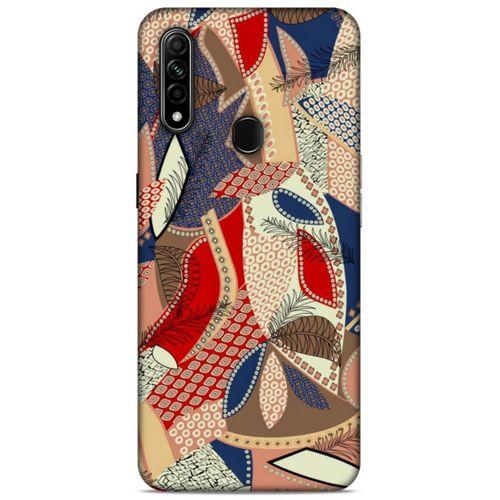 Lopard Oppo A31 Uyumlu Kılıf Soyut Sanat (41) Baskılı Tank Kılıf