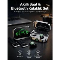 Tws Bluetooth Kulaklık Ve Akıllı Saat Uyku Takibi Nabız Ölçer Uzun Pil Ömrü