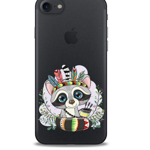 Zoologix (41) Apple Iphone 7 Şeffaf Kılıf Silikon Desenli