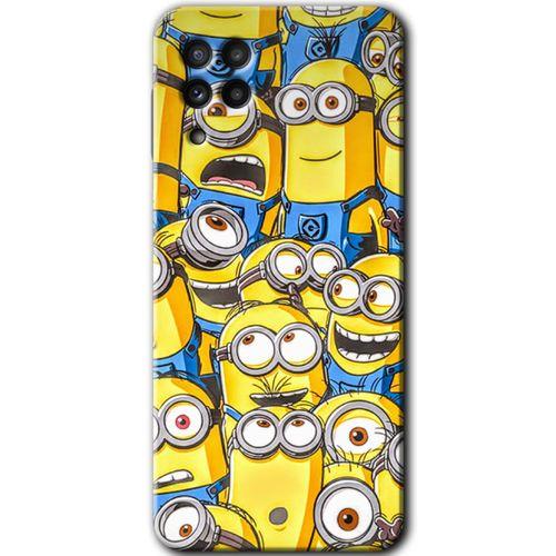 Galaxy M32 Kılıf HD Desen Baskılı Arka Kapak - Minion Ordusu