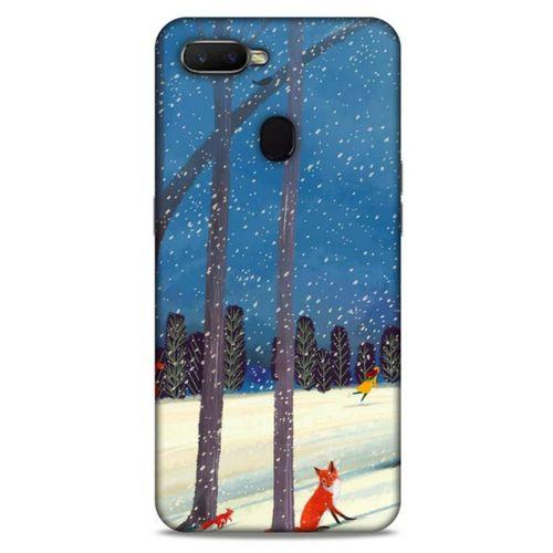 Oppo Ax7 Kılıf Snowix (45) Liquid Air Kılıf Turuncu Mavi