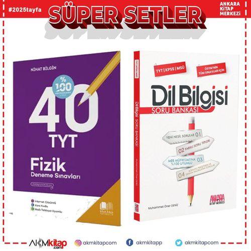 Nihat Bilgin TYT Fizik Deneme ve AKM Dil Bilgisi Soru Bankası Kitabı