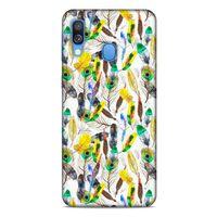 Samsung Galaxy A40 Kılıf Desenli Özel Seri Tüyler (5) Koruma Kabı