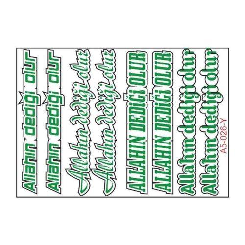 SEVGENT A5 Sticker 039 Tek Paket Çoklu