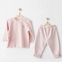 Andywawa AC26218 Casual 2'li Takım Pink