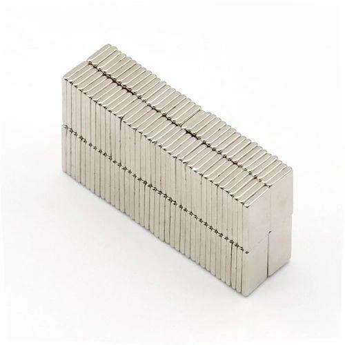 20 Adet 15x10x1.5 Mm Köşeli Neodyum Mıknatıs N35 Magnet Dayanıklı Nikel Kaplama