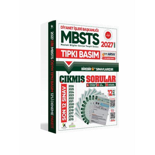 2027 DİB-MBSTS ÖSYM Çıkmış Soru Tıpkı Basım 12li Kitapçık Türkiye Geneli Deneme Paketi