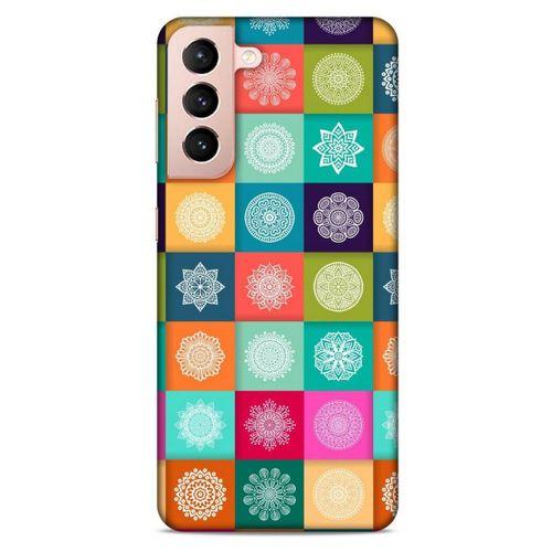 Lopard Samsung Galaxy S21 Uyumlu Kılıf Ethnic Culture (58) Baskılı Kılıf