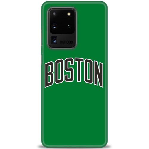 Samsung Galaxy S20 Ultra Kılıf HD Baskılı Kılıf - Boston Yeşil + Tam Ekran Koruyucu