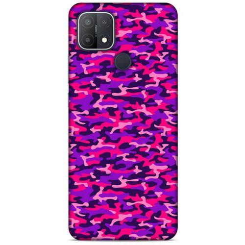 Oppo A54 4G Uyumlu Kılıf Mor Delisi (26) Tpu Silikon Kılıf Kamuflaj