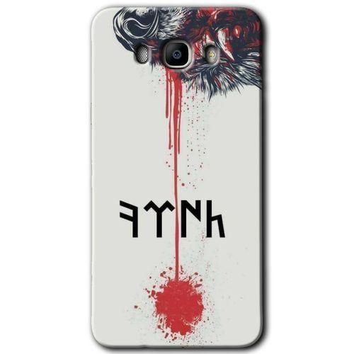 MRCİLETİSİM MRCİLETİSİM Samsung Galaxy J7 2016 Kılıf HD Desen Baskılı Arka Kapak + Temperli Cam - Kan Uykusu