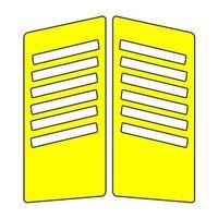 SEVGENT Cg Florasan Sarı Yan Kapak Sticker