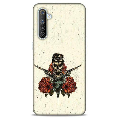 Lopard Oppo Realme XT Uyumlu Kılıf Tattoo's (1) Kılıfı Gül İskelet