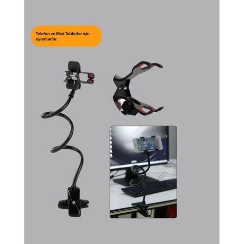 Akrobat Masaüstü Mandallı Telefon Tutucu 360 Derece Dönebilen