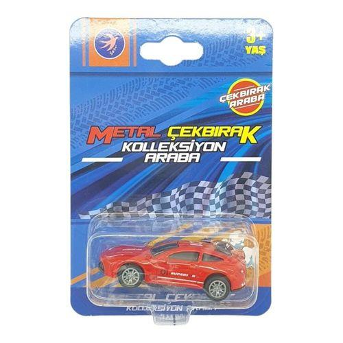 Çek Bırak Metal Küçük Arabalar 8 cm - SH40031 - Kırmızı