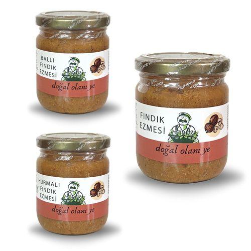 Mini Fındıklı Ezme Paketi 3x200gr %100 Doğal ve Katkısız