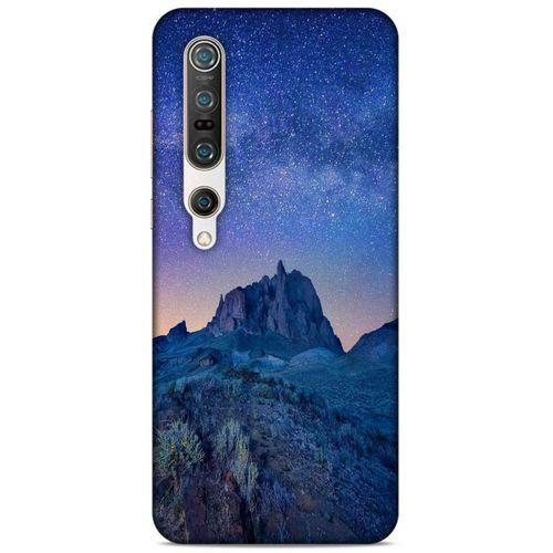 Lopard Xiaomi Mi 10 Pro Uyumlu Kılıf Gece'S (40) Fit Silikon Kılıf Mavi Gece