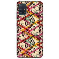 Samsung Galaxy A51 Kılıf Pastel Renkler (14) Lansman Kılıf Kırmızı Krem